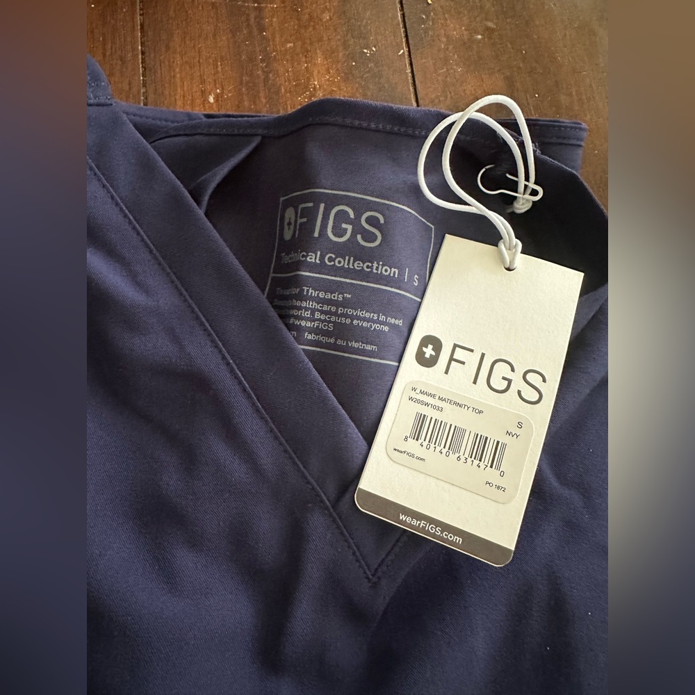 Figs Maternity Navy Scrub Set Size - S